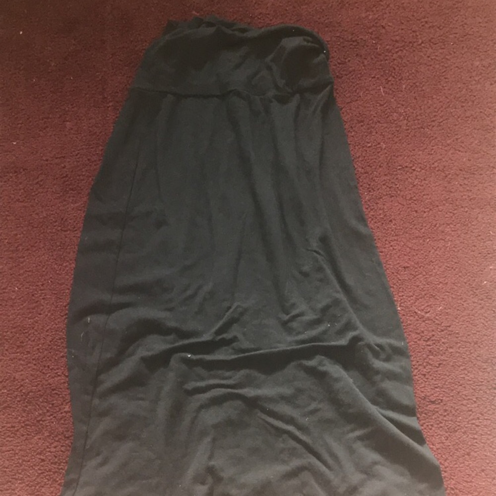 Black maxi skirt